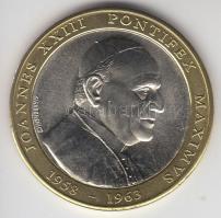 Vatikán 2005. XXIII. János pápa 1958-1963 / Lateráni bazilika" bicolor emlékérem (34mm) T:1 Vatican 2005. "Pope John XXIII 1958-1963 / Archbasilica of St. John Lateran" bicolor medallion (34mm) C:Unc