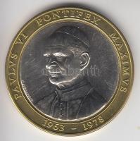 Vatikán 2005. VI. Pál pápa 1963-1978 / San Paolo fuori le mura bazilika" bicolor emlékérem (34mm) T:1 Vatican 2005. "Pope PauI VI 1963-1978 / Basilica of Saint Paul Outside the Walls" bicolor medallion (34mm) C:Unc