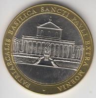 Vatikán 2005. VI. Pál pápa 1963-1978 / San Paolo fuori le mura bazilika" bicolor emlékérem (34m...