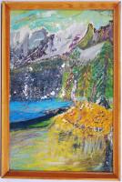 Diora jelzéssel: Tájkép. Olaj, falemez, keretben 41×28 cm