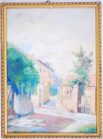 Háry jelzéssel: Virágcsendélet. Akvarell, papír, üvegezett keretben, 42×31 cm