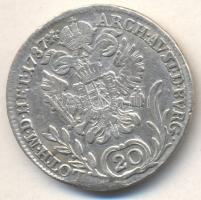 Ausztria / magyar verdejel 1787B 20Kr Ag "II. József" T:2-,3