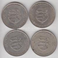 1947. 5Ft Ag "Kossuth" (4x) T:3