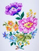 Hollóházi hiányos kávés készlet, jelzett, matricás, hibátlan