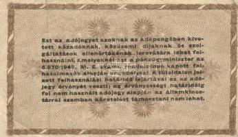 1946. 10.000AP sorszámmal + 50.000AP sorszám nélkül + 500.000AP (2x) sorszámos és sorszám nélkül T:I...