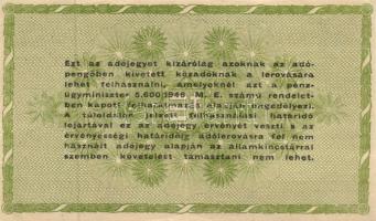 1946. 10.000AP sorszámmal + 50.000AP sorszám nélkül + 500.000AP (2x) sorszámos és sorszám nélkül T:I...