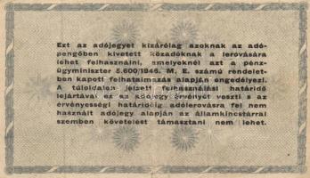 1946. 10.000AP sorszámmal + 50.000AP sorszám nélkül + 500.000AP (2x) sorszámos és sorszám nélkül T:I...