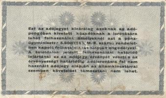 1946. 10.000AP sorszámmal + 50.000AP sorszám nélkül + 500.000AP (2x) sorszámos és sorszám nélkül T:I...