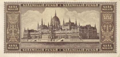 1946. 100.000.000P (2x) színvariációk + 1.000.000.000P (2x) színvariációk + 1.000.000.000MP T:II,II-...