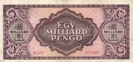 1946. 100.000.000P (2x) színvariációk + 1.000.000.000P (2x) színvariációk + 1.000.000.000MP T:II,II-...