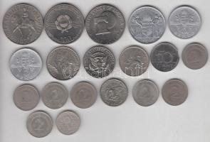 Vegyes magyar és külföldi fémpénz tétel jobb darabokkal T:vegyes