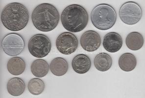 Vegyes magyar és külföldi fémpénz tétel jobb darabokkal T:vegyes