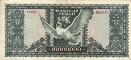 1945. 1.000.000P (2x) színvariációk + 10.000.000P (2x) színvariációk + 10.000MP (2x) színvariációk T...