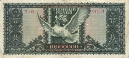 1945. 1.000.000P (2x) színvariációk + 10.000.000P (2x) színvariációk + 10.000MP (2x) színvariációk T...