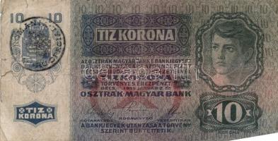 1914. 50K + 1915. 10K mindkettő román körbélyegzővel + 1917. 2K (2x) + 1920. 1K + 2K T:III,III-