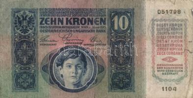 1914. 50K + 1915. 10K mindkettő román körbélyegzővel + 1917. 2K (2x) + 1920. 1K + 2K T:III,III-