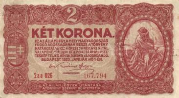 1913. 20K (2x) I. és II. kiadás, román körbélyegzővel + 1917. 2K + 1920. 2K T:III