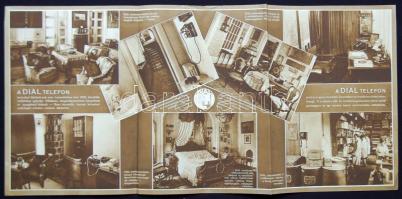 cca 1930 Dial telefon képes reklámnyomtatvány