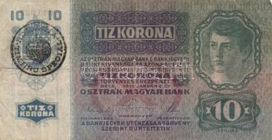 1913. 20K (2x) I. és II. kiadás + 1914. 50K + 1915. 10K mindegyik román körbélyegzővel T:III