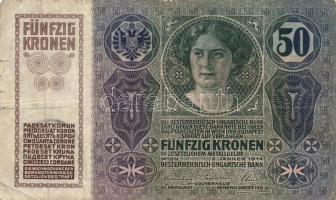 1913. 20K (2x) I. és II. kiadás + 1914. 50K + 1915. 10K mindegyik román körbélyegzővel T:III