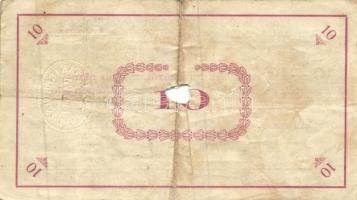 Pápa 1919. május 8. "Pápai csekk" 10K (6x) + 20K (6x) + 50K (2x) mind lyukasztással érvény...