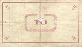 Pápa 1919. május 8. "Pápai csekk" 10K (6x) + 20K (6x) + 50K (2x) mind lyukasztással érvény...