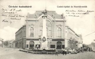 Szabadka Casino, memorial, savings bank