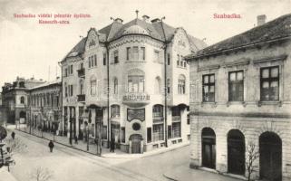 Szabadka Kossuth street, savings bank, café