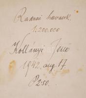 M. kir Honvéd térképészeti intézet: Radnai havasok térkép 80x100 cm