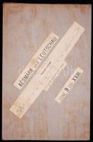 1876 Késmárk és Lőcse katonai térképe vászonra kasírozva / Military map of Kesmarok and Leutschau 50...