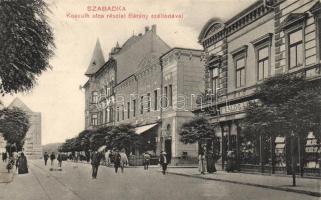 Szabadka Kossuth street, Hotel Bárány, the shop of Balog