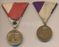 Ausztria 1894. "Bécs Élelmiszeripari Kiállítás / Ferdinánd főherceg a kiállítás védnöke" Br érdemérem szalagon + Hollandia 1913. "Függetlenségi Jubileumi Érdemérem" Br szalagon T:2 Austria 1894. "Vienna International Food Exhibition / Archduke Ferdinand patron" Br medal on ribbon + Netherlands 1913. "Netherlands Jubilee Medal" Br medallion on ribbon C:XF