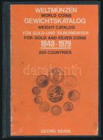 1979. Georg Reppa: "Weltmünzen Gewichtskatalog für Gold- und Silbermünzen" + 1984-1986. kiegészítő füzet, numizmatikai szakirodalmak számos képmelléklettel használt állapotban