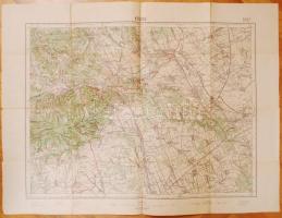 Kőszeg és Pápa katonai térképe. Össz 2 db