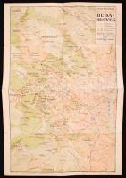 3 db Budapest térkép: Stoits György: Budai hegyek, Budapest reklám térképe