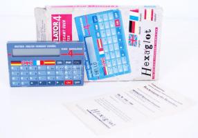 Eurotranslator 4, fordítógép, eredeti dobozában, 13×9 cm