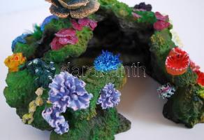 Nagyméretű akváriumi mű-korall, egy csomag műnövény