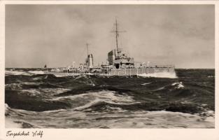 Torpedoboot Wolf Foto AK so Stpl
