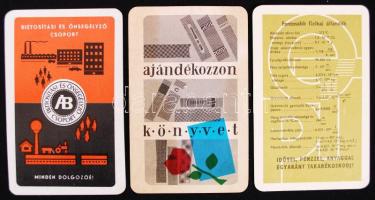 1966-68 3 db kártyanaptár