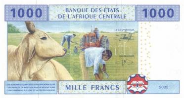 Közép-Afrikai Államok / Kongó 2002. 1000Fr T:I
Central African States / Kongó 2002. 1000 Francs C:UN...