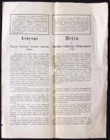 1870 Magyar Kölcsönös Biztosító Bank kétnyelvű tájékoztató
