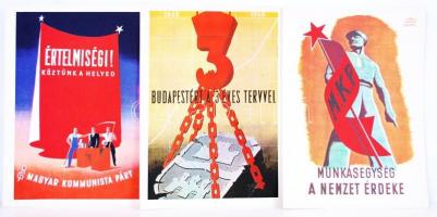 Politikai plakátok 1945-1948. Szintay Jánosné és Fegyó János. Bp. 1970. Kossuth. Több helyen szakadt...