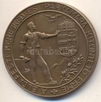 ~1930. "Budapesti Kereskedelmi És Iparkamara Kitüntető Érme / Jeles Tanulókból Lesznek Kitűnő Mesterek" Br kitüntető érem T:2