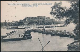 Újvidék Pétervárad pontoon bridge, castle, SS Aladár