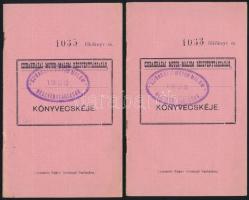 1911. Czibakházai Motor-Malom Részvénytársaság Könyvecskéje (3x) T:I-,II-