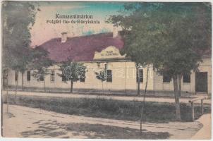 Kunszentmárton, Polgári fiú- és leányiskola