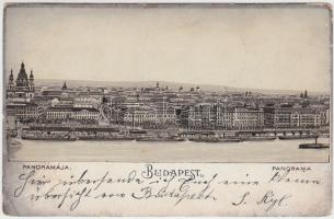 Budapest panorámája litho (small tear)