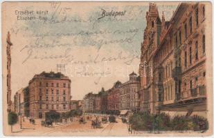 Budapest VII. Erzsébet körút, Első erzsébetvárosi kárpitos bútor telep litho (EB)