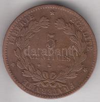 Franciaország 1877A. 5c Cu T:2- France 1877A. 5 centimes Cu C:VF