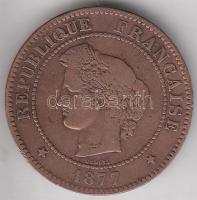 Franciaország 1877A. 5c Cu T:2-
France 1877A. 5 centimes Cu C:VF